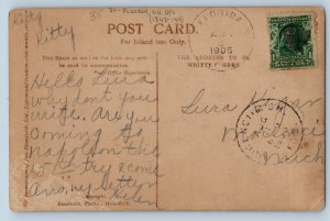 1906 The Pilgrims Of The Night Florida OH DPO (1843-1919) RPPC Photo Postcard