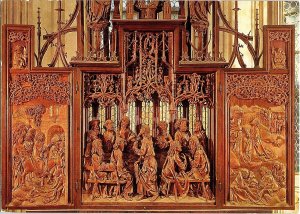 Rothenburg Germany's 'St. Jakob's Church Altar Carving Continental Postcard