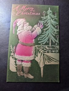 Mint USA Holiday Xmas Christmas Postcard A Merry Christmas