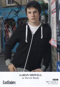 Aaron Sidwell as Steven Beale BBC Eastenders Hand Signed Cast Photo