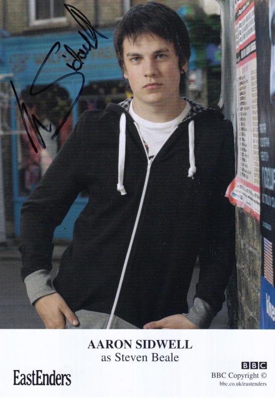 Aaron Sidwell as Steven Beale BBC Eastenders Hand Signed Cast Photo