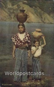 Indian Girls San Pedro Laguna Guatemala Postcard