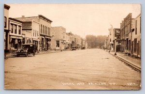 J90/ Princeton Wisconsin RPPC Postcard c1910-20 White Way Stores 476