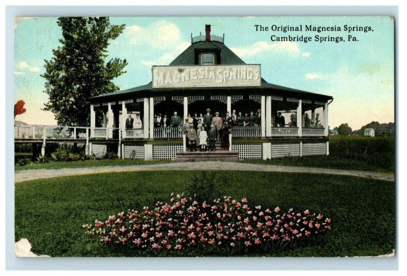 c. 1910 The Original Magnesia Springs, Cambridge Springs, PA Postcard P15 