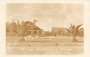 RPPC Geo. & Sylvia Koch Ranch, Orland, CA US Project ca 1910s Vintage Postcard