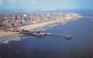 An aerial view of the famous World's Playground in Atlantic City, New Jersey