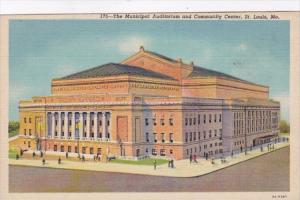 Missouri St Louis Municipal Auditorium and Community Center Curteich