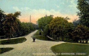 Monument Avenue - Bennington, Vermont VT Postcard