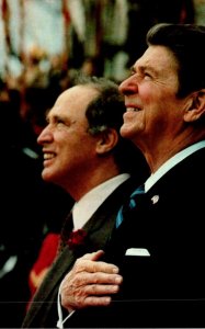 President Ronald Reagan In Canada With Prime Minister Trudeau