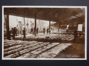 Scotland ABERDEEN Fish Market c1937 RP Postcard