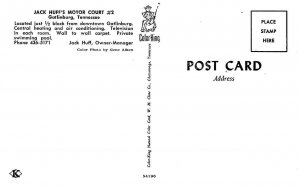 Gatlinburg, Tennessee TN   JACK HUFF'S MOTOR COURT #2   Pool   ROADSIDE Postcard