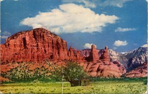 Oak Creek Canyon Arizona Postcard Cancel PM Biythe CA WOB Note VTG Vintage 