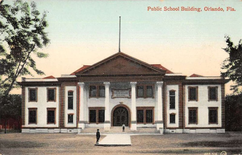 Orlando Florida Public School Building Vintage Postcard AA24265 