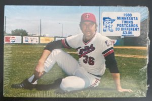 33 Original Baseball Players Minnesota Twins 1980 Postcards Collection Lot