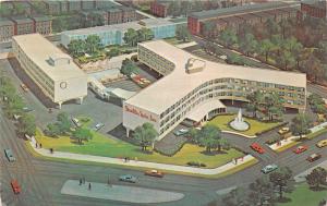 Philadelphia Pennsylvania~Franklin Motor Inn~Unique Y Shaped Bldg~1950s Postcard