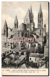 Postcard Old Church St. Etienne Caen rating of & # 39abside