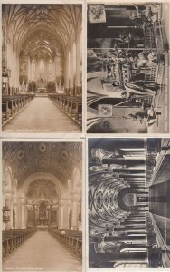 Munchen Frauenkirche St Josefs Johann Baptist 4x Religious Real Photo Postcard s