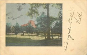 Hand colored 1907 The Inn Winona lake Indiana Postcard undivided 20-9585