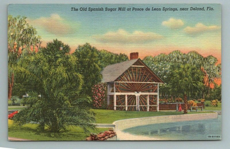 The Old Sugar Mill at Ponce de Leon Springs, near Deland, Florida, Postcard 