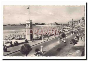 The Sands dOlonne Old Postcard The Tower & # 39horloge and beach