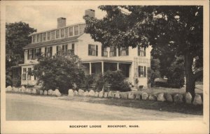 Rockport Massachusetts MA Rockport Lodge Vintage Postcard