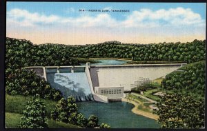 Tennessee NORRIS DAM T.V.A. Project near Coal Creek and LaFollette ~ Linen