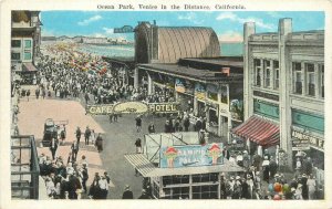 California 1950s Ocean Park Venice Birdseye View Street Scene Postcard 22-10127