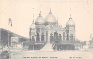 RIO DE JANEIRO BZ~PAVILHAO MOURISCO na AVENIDA BEIRA MAR~A RIBEIRO #237 POSTCARD