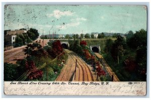 Bay Ridge New York Postcard Sea Beach Line Crossing 54th St Tunnel 1908 Vintage