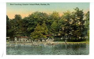 PA - Easton. Greater Island Park, Boat Landing