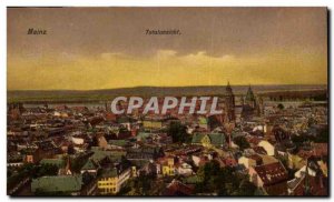 Mainz Old Postcard Totalansicht