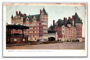 Chateau Frontenac from Dufferin Terrace Quebec City Canada DB Postcard S11