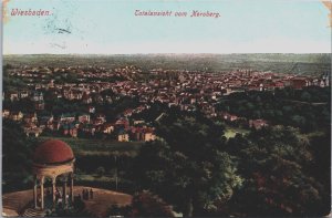 Germany Wiesbaden Totalansicht vom Neroberg Vintage Postcard C140