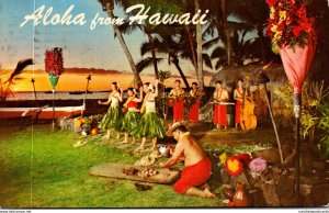 Hawaii Aloha Sunset At Kona Inn 1970