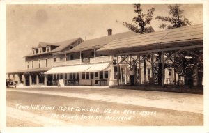 Little Orleans Maryland Town Hill Hotel Real Photo Vintage Postcard U7553