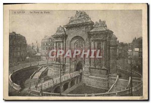 Postcard Old Lille Porte de Paris