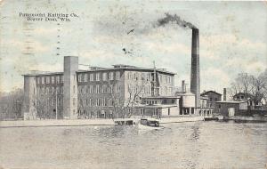 C42/ Beaver Dam Wisconsin Wi Postcard 1922 Paramount Knitting Company Factory