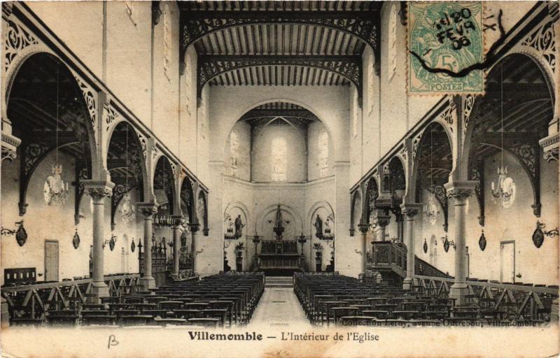 CPA Villemomble - L'Intérieur de l'Église (741207)