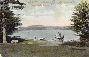 Beach Lake Wayne Co, Pennsylvania PA s 