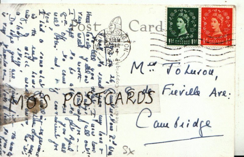 Genealogy Postcard - Jo Leeson? - 8 De Fieville Avenue - Cambridge - Ref 9553A