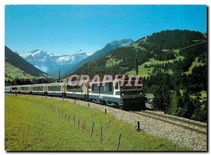 Postcard Modern Gstaad Saanenlad M.O.B - Panoram Express