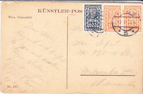 Austria - Vienna - University  1923