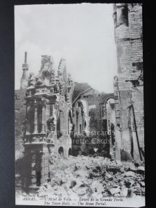 WW1 War Bombardment ARRAS The Town Hall, Main Portal - Pub by Levy