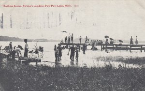 PAW PAW, Michigan, 1913 ; Bathing Scene , Strong's Landing