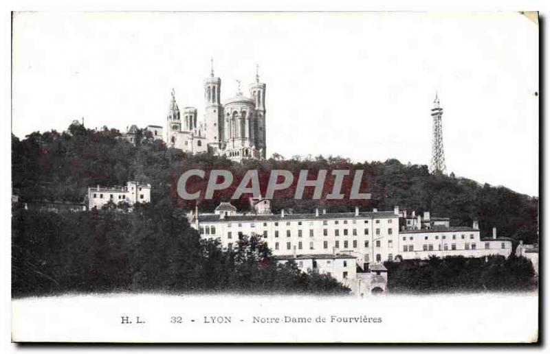 Postcard Old Lyon Notre Dame de Fourviere