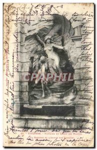 Toulouse Old Postcard plants from the garden fountain La Garonne and & # 39Ar...