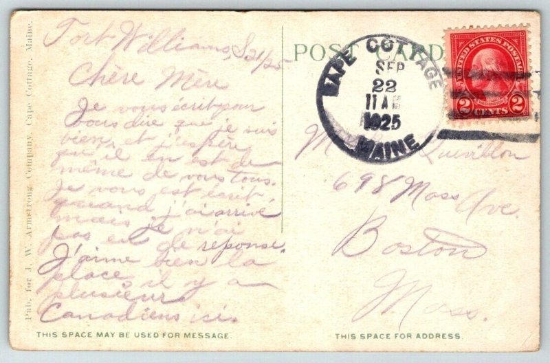 1925  Patriotic  US Army Soldiers  American Flag   Postcard