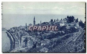 Old Postcard Menton The Upper Town