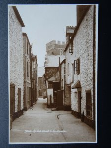 Cornwall EAST LOOE An Old Street - Old RP Postcard by E.A. Sweetman 9242