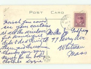 Pre-chrome NOVA SCOTIA MACKEREL FISHING Meteghan postmark by Yarmouth NS AF5703